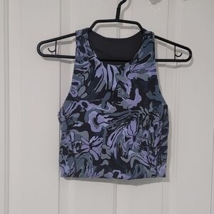 Lululemon Swift Speed Cropped Tank Top, Flower Meld Multi, Size 6